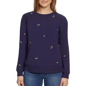 🌟 Gloria Vanderbilt blue sweater with lemons